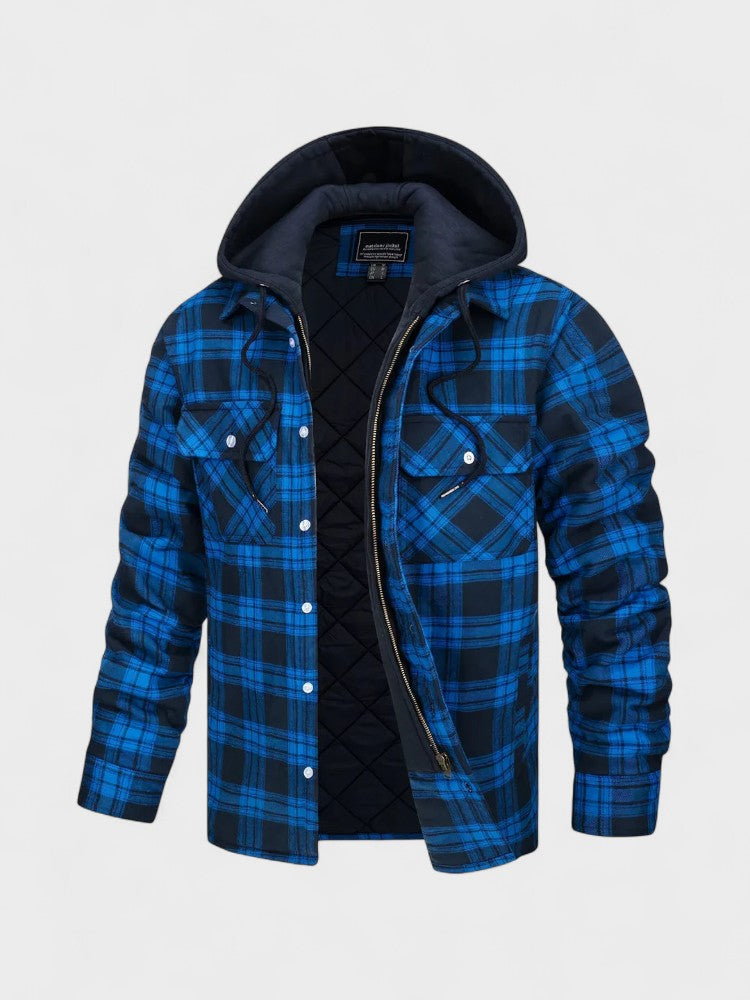 ასგერ™ | მამაკაცის თბილი ქურთუკი პრემიუმ ვერცხლის ნაზავში