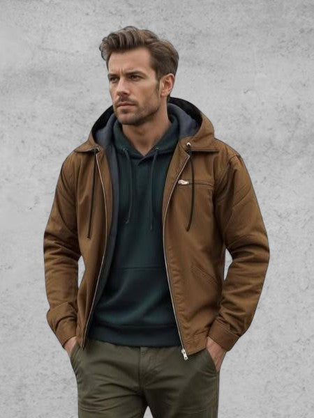 გასპარდი™ | სტილის სვიტერი კაპიუშონით და ზიპერით