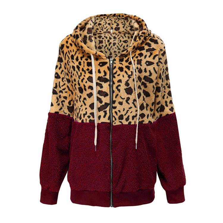 Lea™ ｜ Fleecekapuzenpullover s leopardím dizajnom