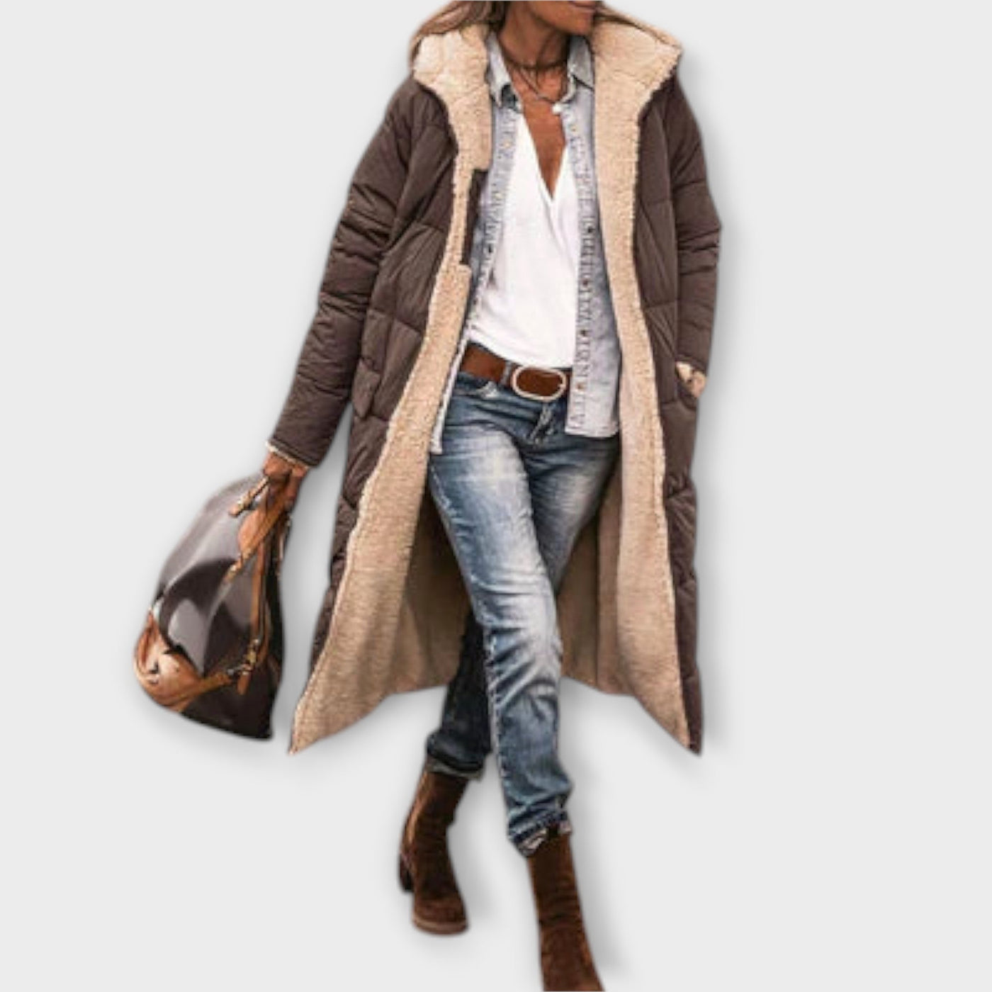 Kora ™ ｜ Hrejivý kožušinový kabát