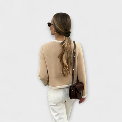 Martina™ ｜Klasická pletená bunda s ozdobnými vreckami