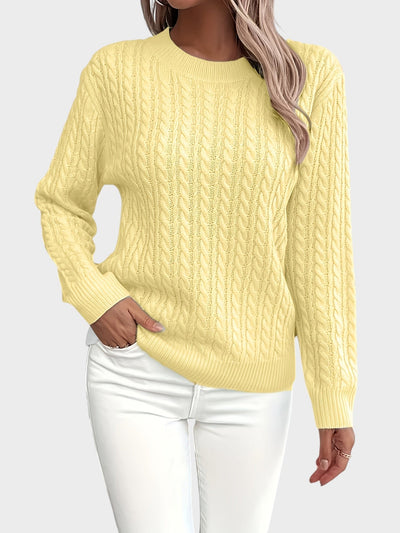 Jana™ ｜Dámsky pletený sveter s vrkočovým vzorom