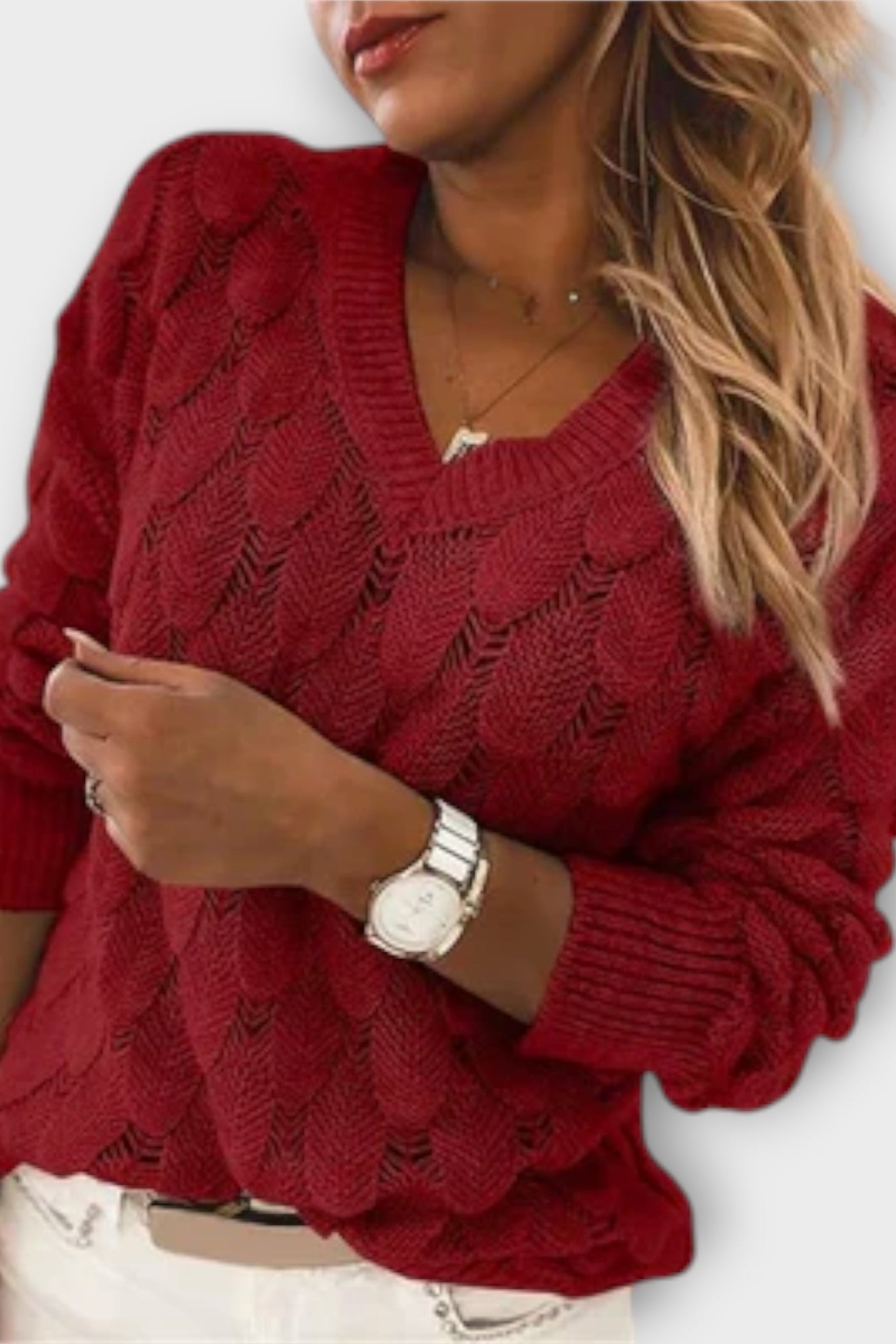 აგნესი | V-ფორმის პულოვერი