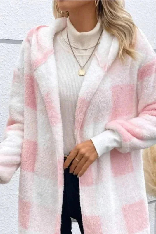 Alberte | კაპიშონიანი მაისური კარაქის ნიმუშით