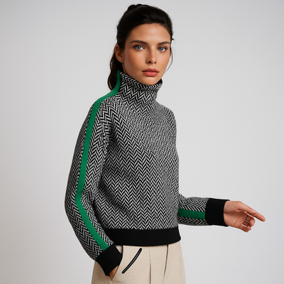 Elena | Rolák s výraznými kontrastnými pruhmi