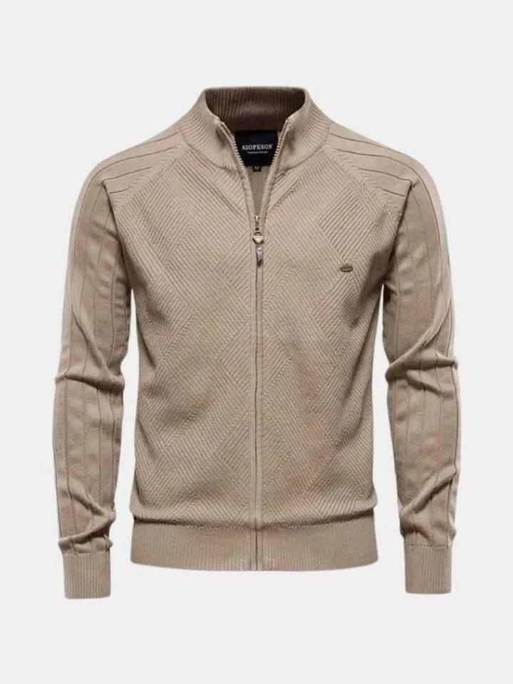 Jacquard™ | ზიპერით კარდიგანი