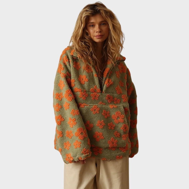 Eva™ | Fleecová mikina so zipsom