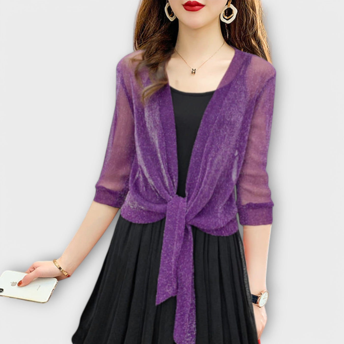 Olivia™ ｜ Blúzka s otvoreným predným dielom