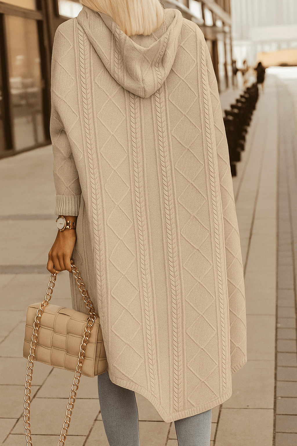 Zienna | კაპიუშონიანი სვიტერი