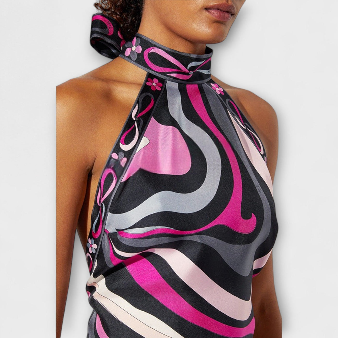 Everly ™ ｜ Sada z topu s náprsenkou a asymetrickej midi sukne