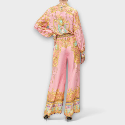 Sage ™ ｜ Uvoľnená košeľa s morskou pannou a elastické nohavice s vysokým pásom