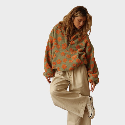 Eva™ | Fleecová mikina so zipsom