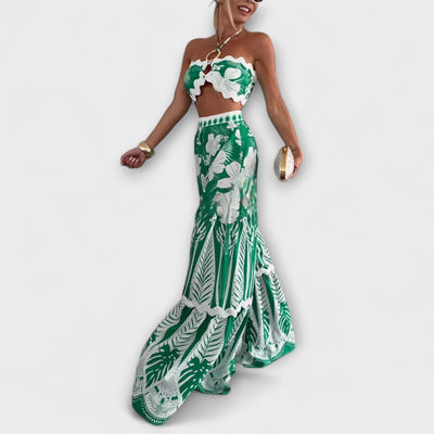 Zella ™ ｜Cassie Ric Rac Trim Halter Ring Set