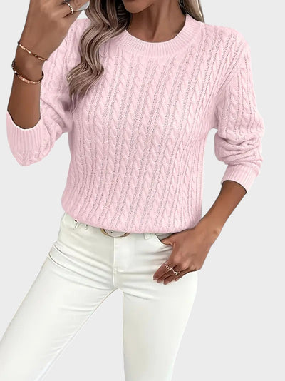 Jana™ ｜Dámsky pletený sveter s vrkočovým vzorom